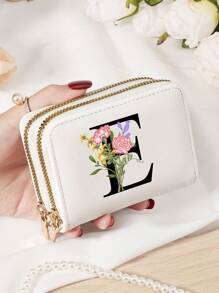 Burgundy Bag Charry Red Bag Wine Red Bag Large Capacity Multi Double Zipper Card Holder Wallet Business Card Holder Credit Card Holder Women For Women Wallet Mini Wallet Purse Wallet Card Wallet - Burgundy - View 100