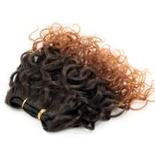 Jerry Curly Hair Bundles 6 Inch Hair Weave Bundles Crochet Short Cut 3Pcs/Pack Hair Bundles Synthetic Hair Extensions For Women Daily Life - Multicolor - View 9