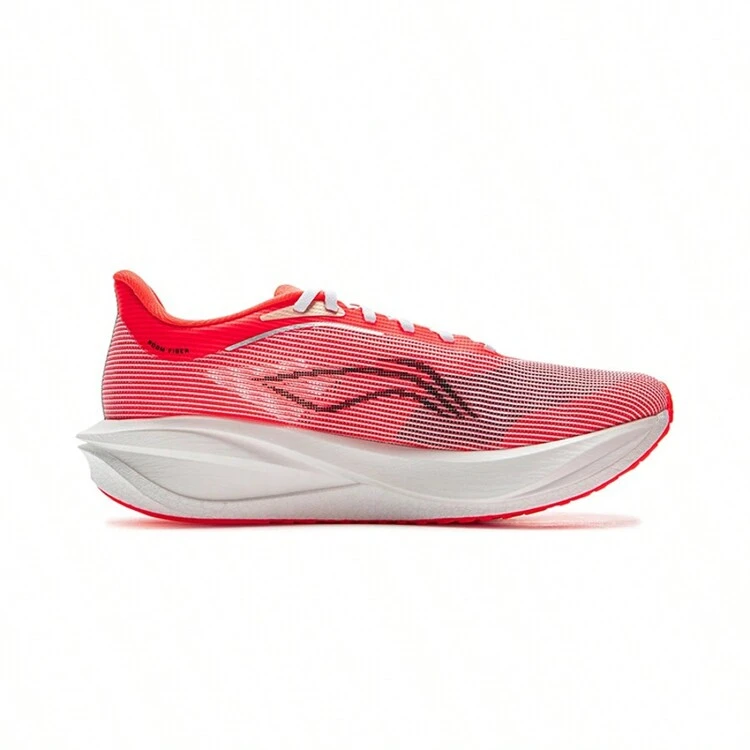 LI-NING FEIDIAN 5 CHALLENGER Tênis de Corrida Masculino Esportivo Profissional ARMV001 Loja Oficial Legítima - Fruta vermelha fluorescente - Visão 2
