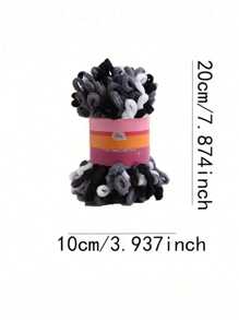 1 件 8 米柔软纱线，适用于手工 DIY 编织娃娃、包、毛衣、毛毯等，每件 100 克 - 彩色 - 查看 4