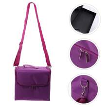 NetHong Large Modern Make Up Nail Tech Cosmetic Box Artist Vanity Case Storage Bag Pro,Makeup Bag Makeup Organiser Makeup Storage Box Large Makeup Box Makeup Case Cosmetic Bags Makeup Storage With Shoulder Strap - Purple - View 8