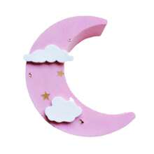 月亮形硅胶模具，适用于慕斯蛋糕、布丁、甜点、法式海绵蛋糕、糖果、糕点、星形和月饼模具 - 彩色 - 查看 5