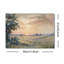 1 tấm áp phích nghệ thuật mộc mạc phong cách Boho cổ điển mùa thu hoàng hôn trừu tượng mùa thu cánh đồng phong cảnh trang trại trang trí tranh in vải canvas tối giản cho ký túc xá, căn hộ, phòng khách, phòng ngủ, trang trí nhà hiện đại - Nhiều màu - Xem 10