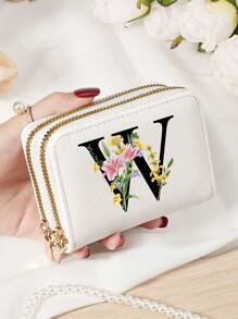 Burgundy Bag Charry Red Bag Wine Red Bag Large Capacity Multi Double Zipper Card Holder Wallet Business Card Holder Credit Card Holder Women For Women Wallet Mini Wallet Purse Wallet Card Wallet - Burgundy - View 99