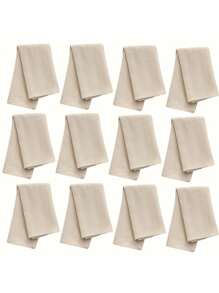 Guardanapos casuais de cor sólida, 2/6/12 peças, laváveis, adequados para casamento, dia dos namorados, casa, uso diário, festa, respiráveis e leves, primavera/verão