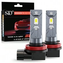 S&D H11 LED Car Headlight Bulbs 9005 HB3 9006 HB4 LED Bulb Car Headlamp Fog Light Auto Lamp 12V 6000K