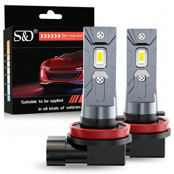 S&D H11 LED Car Headlight Bulbs 9005 HB3 9006 HB4 LED Bulb Car Headlamp Fog Light Auto Lamp 12V 6000K