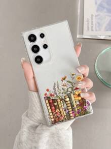 Ốp lưng điện thoại trong suốt in họa tiết hoa, kiểu dáng thanh lịch và tươi mới, thích hợp làm quà tặng cho bạn bè, người yêu hoặc chính bạn, tương thích với ốp lưng và Galaxy, ốp lưng điện thoại, ốp lưng 17 Pro Max, vỏ bảo vệ, ốp lưng điện thoại dễ thương, vỏ bảo vệ Galaxy - Nhiều màu - Xem 2