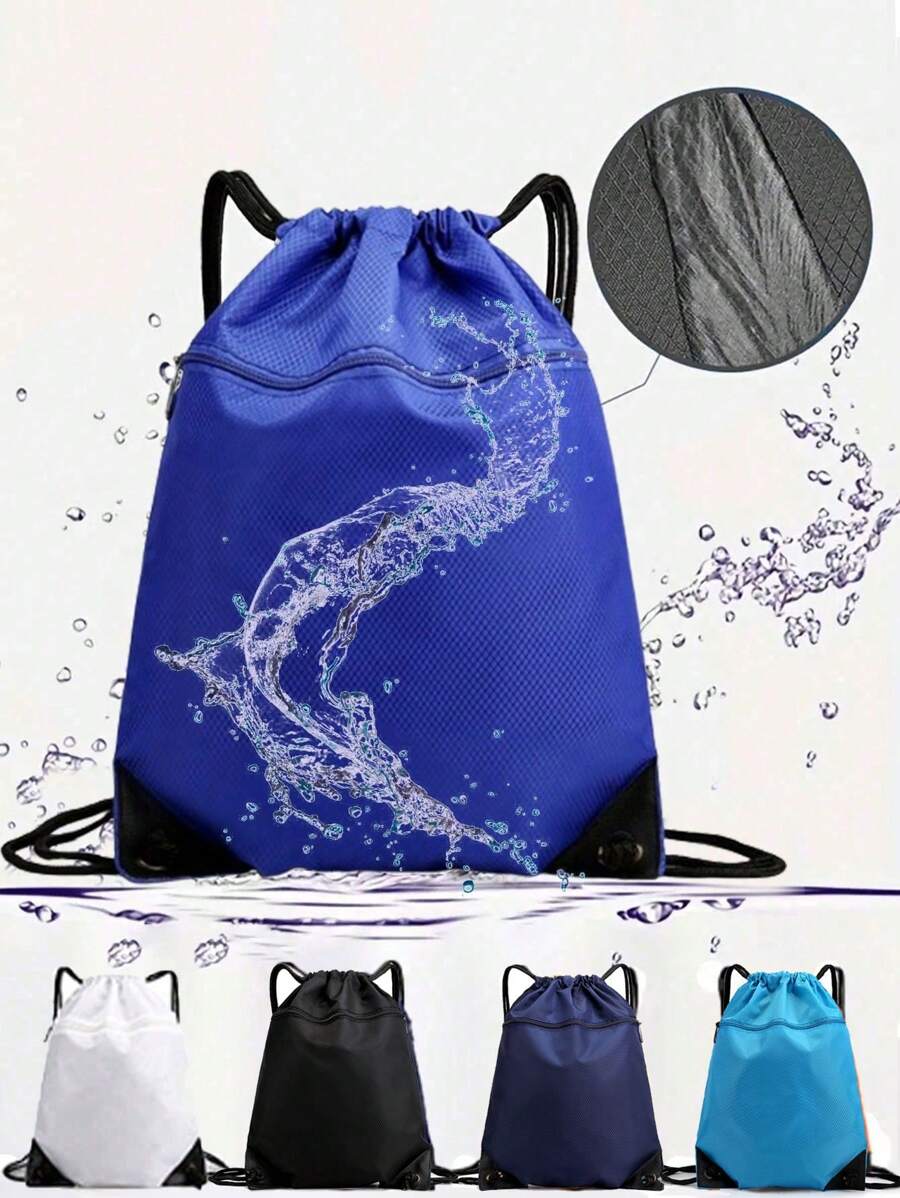 Large Capacity Waterproof Drawstring Backpack, Wet And Dry Separation Design - Ideal For Sports, Swimming And Travel, Durable Waterproof Drawstring Backpack, Suitable For Outdoor Activities And Fitness - View 1