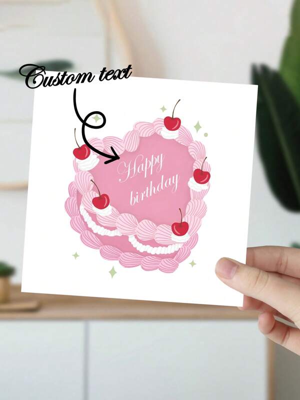 1 set di biglietti d'auguri personalizzati per compleanni, carte commemorative, "Buon compleanno", biglietti d'auguri con testo modificabile, biglietti d'auguri con dettagli stampabili, carte commemorative per compleanni, carte allegate, modelli modificabili, regali personalizzati per gli amici della moglie, per il ritorno a scuola, forniture scolastiche