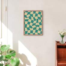 1pc Abstract Geometry Checkerboard Nordic Posters Modern Aesthetics Canvas Painting Wall Arts Living Room Home Decoration No Framed