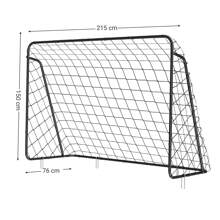 SONGMICS Quick Set Up Football Goal For Garden, Park, Beach, Iron Tubes And Polyethylene Net - Black - View 7