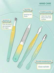 Nail Clipper Set, Stainless Steel Manicure Tools, Nail Care Set, Manicure Set, Unisex Nail Grooming Set, Professional Manicure & Pedicure Set (All Shell Colors Random) - Multicolor - View 7