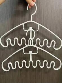 1件/3件/5件/10件吊带波浪衣架内衣收纳架晒衣架学生简易宿舍神器衣服晾晒架衣服支架