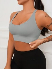 5pcs/Set Women's Seamless Adjustable Gather Sports Bras - Comfortable, Breathable, Shock-Absorbing, Fashionable, Suitable For Yoga - Multicolor - View 6