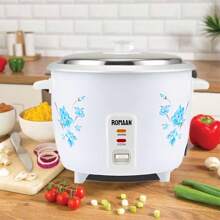 1L Mini Rice Cooker Steamer With Removable Nonstick Pot, Keep Warm Function , One Half Quart, For Soups, Stews, Grains & Oatmeal - UK Plug(220-240V) - View 3
