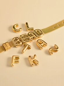 MECYLIFE 1 Pc Personalized Adjustable Stainless Steel Name Bracelet, Customizable Letter Bracelet, Popular Gift For Birthday - Bracelet - View 9