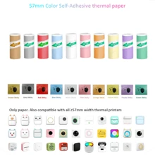 10 Rolls Printable Paper Rolls Mini Printer Paper Thermal Label 57 X 25mm White Printable Heat Sensitive Thermal Paper Rolls - Multicolor - View 12