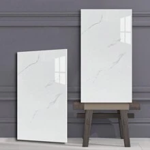 20pcs 3D Imitation Marble Pattern Wall Sticker, Waterproof Self-Adhesive Aluminum-Plastic Panel For Kitchen, Living Room, Bathroom, Corridor, Office, Home And Dormitory Decor, 23.62*11.8in - Multicolor - View 4