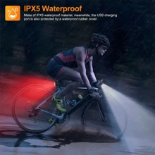 NetHong Bike Light Set Super Bright USB Rechargeable Bicycle Lights Waterproof Mountain - Bicycle Light Set - View 4