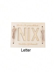 1 szt. Drewniany pusty wydrukowany drewniany klips do deski, ręcznie robione ozdoby stołowe do przechowywania pieniędzy, kreatywne prezenty z drewna na przyjęcie, klips do deski do przechowywania pieniędzy