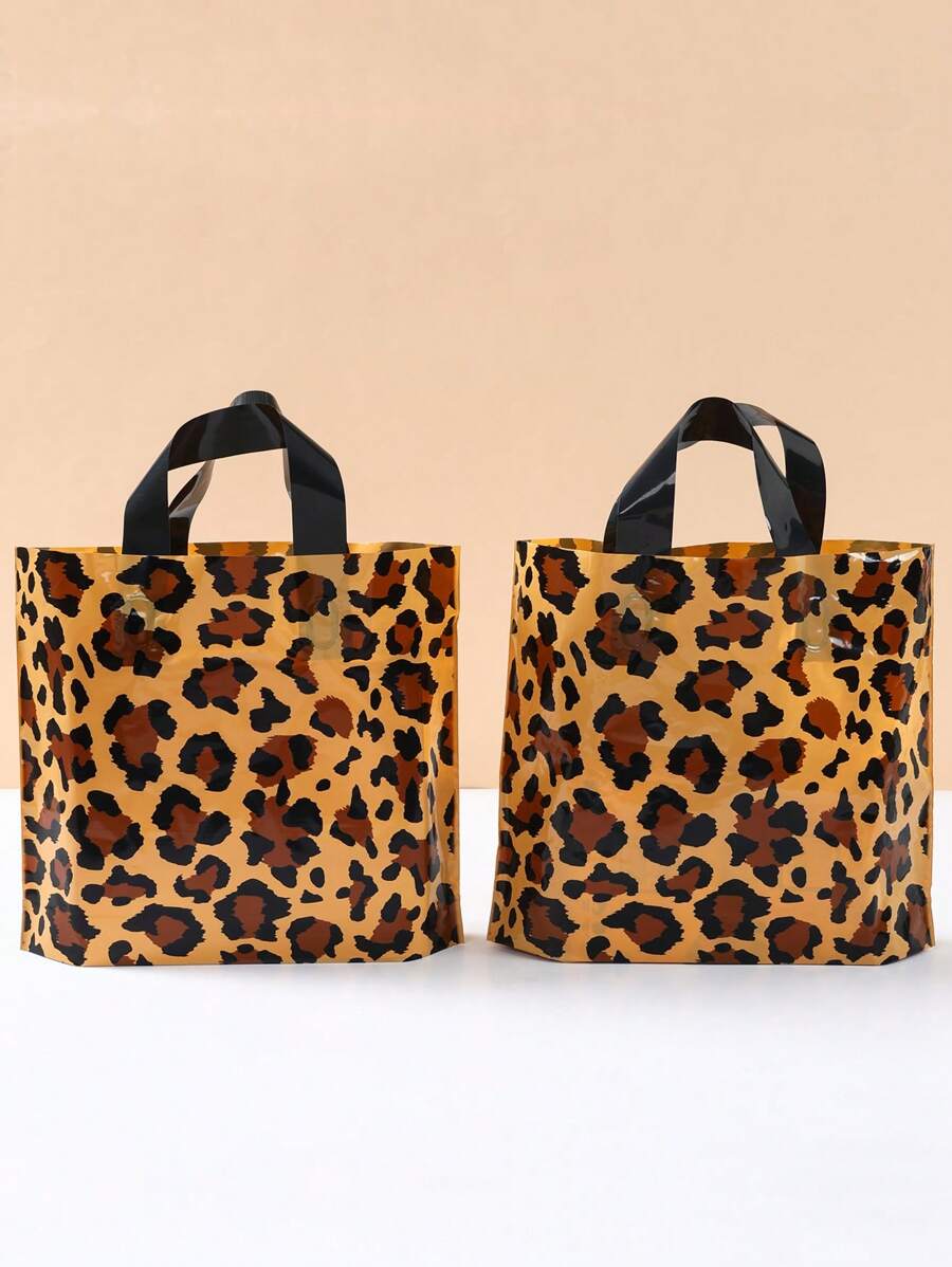 25/50 Stück Geschenktüten im Leoparden-Muster-Stil, Zoo-Themen Party Zubehör, Geburtstags-Party Handtasche, Hochzeits-Party Geschenkverpackung Tasche, Party Tragetasche, perfekt für Geburtstage, Hochzeiten, Baby-Partys, Geschlechts-Enthüllungen, Feiertagsfeste