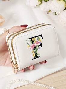 Burgundy Bag Charry Red Bag Wine Red Bag Large Capacity Multi Double Zipper Card Holder Wallet Business Card Holder Credit Card Holder Women For Women Wallet Mini Wallet Purse Wallet Card Wallet - Burgundy - View 103