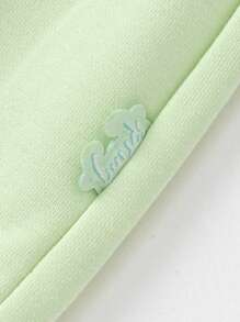 Balabala 女孩印花運動衫，甜美可愛的春季上衣 - 黃綠 - 查看 5