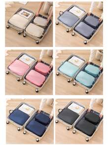 3件套旅行压缩衣物收纳袋，便携式多功能行李袋，可收纳鞋子和衣服，轻松旅行，轻松收纳，精美花卉图案，轻巧便携，坚固耐用。适合居家和旅行使用。