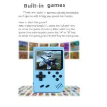 Valentine's Day Gift For Boyfriend Handheld Mini Handheld Game Console Supports Single And Double Handheld Game Consoles - Black - View 2