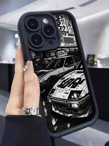 精密穿孔直边黑白汽车喷漆防摔手机壳兼容 iPhone P14 Pro Max、P13、P11、P12、XR、7/8;Galaxy S24、A03s、A03 Core、A04、A12、A13、A14、A21s、A22、A23、A24、A32、A33、A34、A51、A52、A53、A54、A71、A72、A73、S20 FE、S21、S22;Redmi 9、9A、10A、10C、Note 9、Note 10、Note 11、Note 12、12、12C - 彩色 - 查看 2