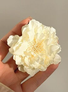 1 Stück mintgrüne Chiffon Blume Haarspange, süß und frisch für den Strandurlaub, Haraccessoires, Haarspangen, Haarklammern, Haarklammern