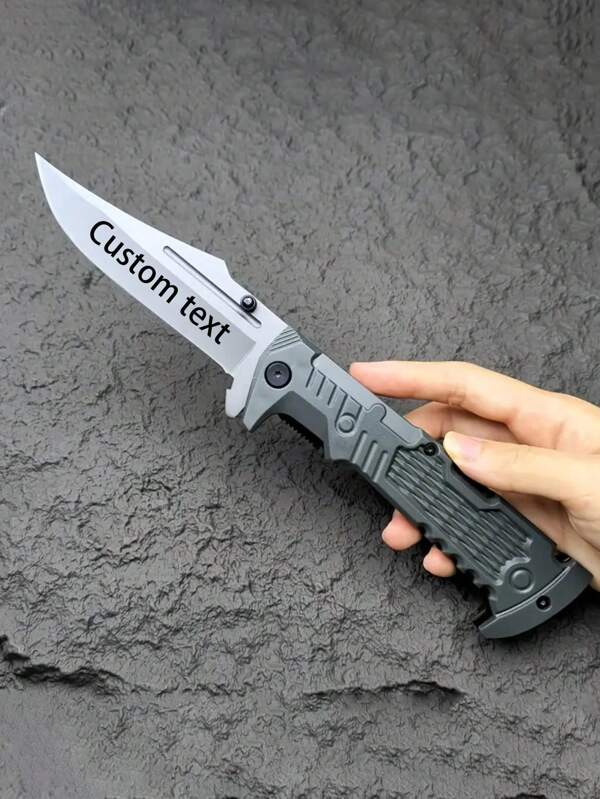 1 Stück Outdoor Camping Taschenmesser aus Edelstahl, tragbares faltbares Taschenlegger geeignet für Outdoor und Zuhause, mit Funktionen zum Schneiden von Obst und Selbstverteidigung, mini und kreativ, kann als Trageöffner/Paketöffner verwendet werden, geeignet für Outdoor, Wandern, Camping, Männergeschenk, Taktik, Wildnisüberleben