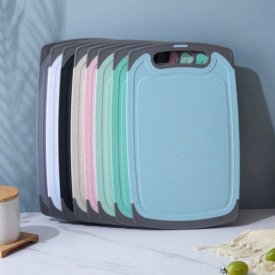 切菜板、奶酪和熟食板、可洗水果板、便携式带柄切菜板，适用于家庭、宿舍、户外野餐、厨房用具、厨房用品