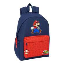 Nintendo Super Mario "Trick" Laptop Backpack Padded Compartment And Reinforced Base - Multicolor - View 1
