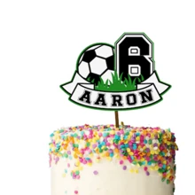 1Pc Personalised Soccer Cake Topper, Customized Number And Name Sport Cake Topper, Football Cake Ornament, Cake Decor, Dessert Table Decor For Parties, Unique Baking Accessory Gift For Birthday,Multi-Functional,Durable,Ornamental,Reusable,Exquisite,Stylish,High-Quality,Colorful,Modern,Custom,Personalized,Unique,Ideal Gifts For Him,Ideal Gifts For Her,Boyfriend,Dad,Girlfriend,Mom,Family,Friends,Tea Room,Home,Garden,Office,For Anniversaries,For Valentine's Day,For Mother's Day,For Birthdays,For Father's Day,For Graduation,For Weddings,For Housewarming,Delicate Romance