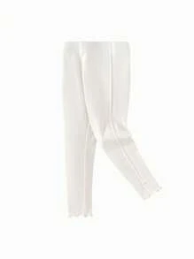 Balabala 女童性能打底褲，新款春季打底褲 - 米色 - 查看 1