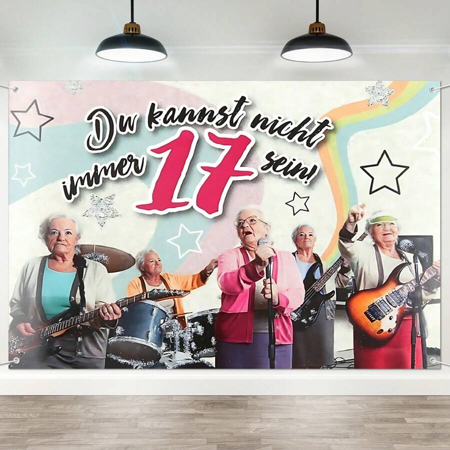 Du Kannst Nicht Immer 17 Sein Happy Retirement Backdrop Retirement ...