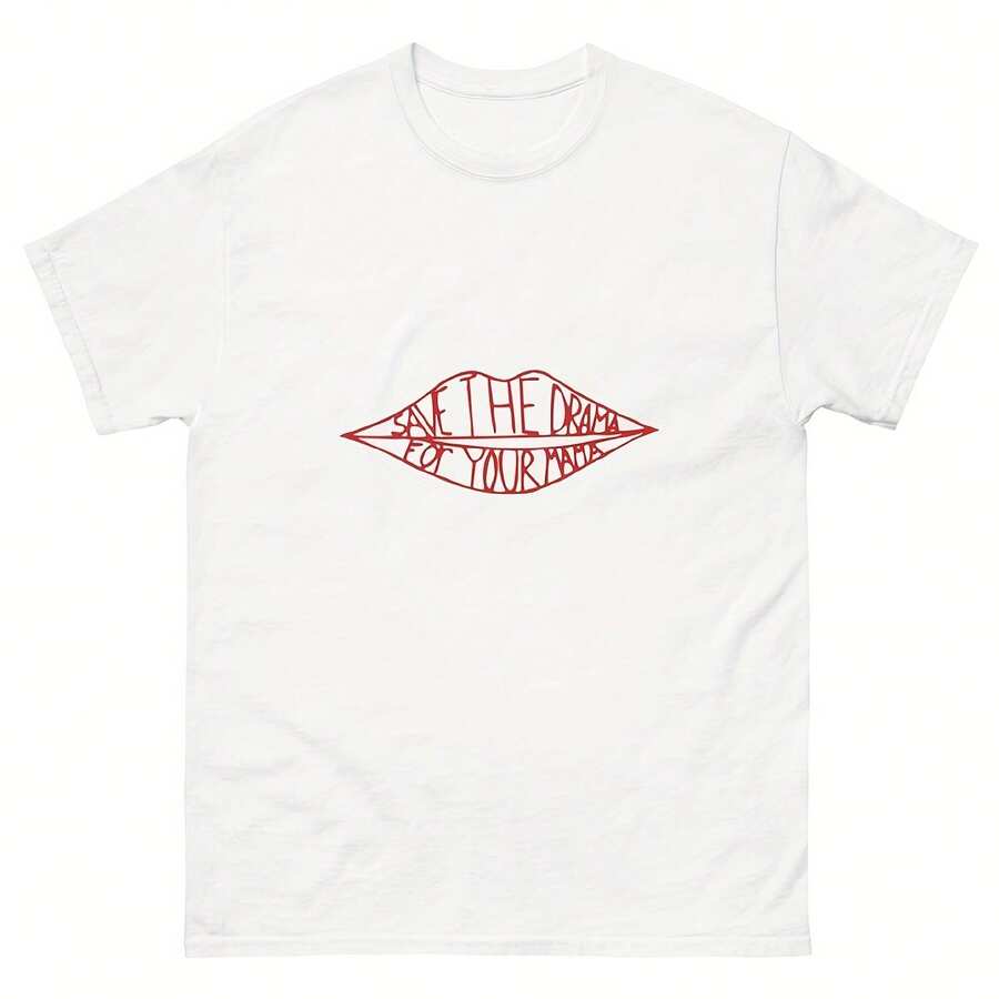 Save The Drama For Your Mama T Shirt, Funny T-Shirt, Rachel Green T-Shirt - 白色 - 查看 1