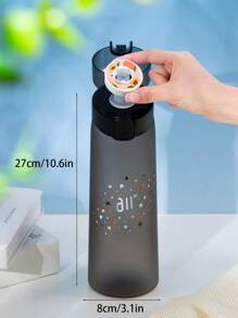 1pc Star Print Sports Water Bottle With 1pc Random Round Flavor Pod, Fruit Drink Flavor Pod, Outdoor Sports Creative Water Cup, Suitable For Fitness And Outdoor Sports, Fashionable Drinking Water Bottle, Birthday Gift - (Flavor Pods Only Improve The Sense Of Smell, Not Change The Taste) Does Not Change The Taste Of The Water, Just Makes It Smell Good - Multicolor - View 3