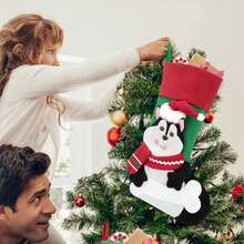 Christmas Stockings Hanging Ornaments, Cat/Dog Stocking For Christmas, Home Decorations Party Supplies