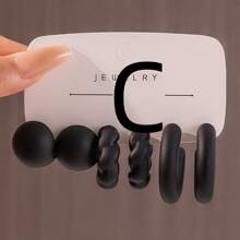 Bộ 6-18 khuyên tai nhựa Acrylic hình giọt nước phóng đại xuyên biên giới Châu Âu và Châu Mỹ mới - CCB - Xem 6