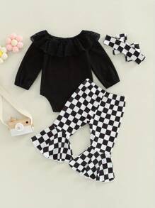 Baby Girls Rompers - Black - View 4