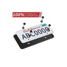 Silicone License Plate Frame: The Ultimate Rustproof, Rattleproof, And Weatherproof Front & Back Car Plate Bracket Holders - one-size - View 7