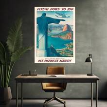 1 cái/2 cái Tự dính Nghệ thuật treo tường lễ hội hóa trang Brazil cổ điển Trang trí nhà cửa, Cờ Brazil, Bản đồ nghệ thuật Brazil, Bay xuống Rio Brazil - Áp phích tượng Chúa Kitô Cứu Thế, Áp phích học sinh, Cho phòng khách, phòng ngủ, văn phòng, nhà bếp, nhà hàng, trang trí tường quán bar, Tác phẩm nghệ thuật in, Thiết kế tự dính, Dễ lắp đặt - Nhiều màu - Xem 22