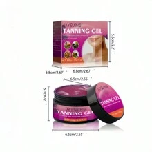 100g/3.52 Fl.Oz After Sun Tanning Gel, Hydrating & Moisturizing, Helps To Create Natural-Looking Summer Tan, Nourish And Reduce Wrinkles, Achieve Even Tanning Effect, Prevent Sun-Induced Skin Aging, Suitable For Beach & Outdoor Activities In Summer