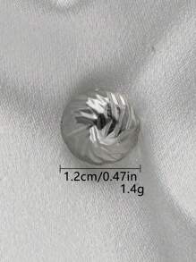 10 Peças/Pacote Botões Vintage de Metal, Design Assimétrico Enrugado, Botões de Decoração de Alta Qualidade para Casacos, Camisas, Suéteres, Ternos Casuais, Uniformes, Suprimentos de Costura DIY