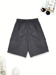 Pantalones cortos cargo de moda para hombres, sueltos