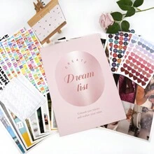 540 Pcs DIY Vision Board Book Set -Included Inspiration Cards And Alphabet Stickers DIY Vision Collage Book For Creating Visual Collages - Multicolor - View 11