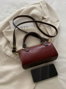 New Simple Korean Style Retro Shoulder Crossbody Pillow Shape Small Bag, Niche Design Women Handbag - Red - View 10
